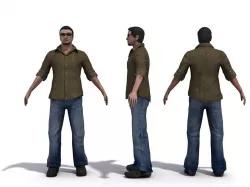 Male Human Character 3D model
