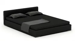 Modern Black Bed 3D model