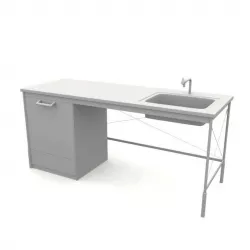 Modern Kitchen Sink 3D model