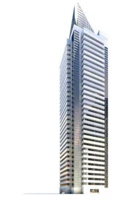 Modernly Configued Super Sky Scraper 3D model