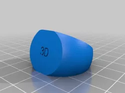 My Customized Inscription Ring 3D Printed