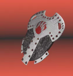 Ornate Spiked Shield 3D model