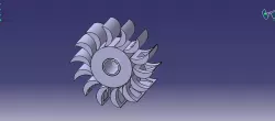 Pelton turbine blade