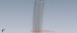 Railroad narrow 3 foot gauge track curve 197 foot radius