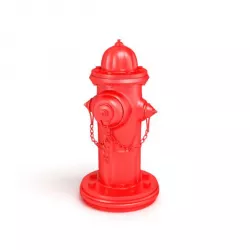 Red Fire Hydrant 3D model