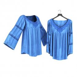 ls145 button through v neck blouse template 3D Models | Page 1 | STLFinder