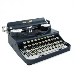 Retro Black Typewriter 3D model