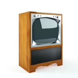 Retro Television Set 3D model