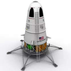 SciFi NASA Lander 3D model