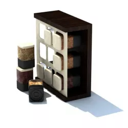 Space Saving Spice Rack 3D model