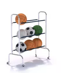 Sports Equipment Rolling Ball Rack 3D model