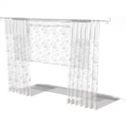 Textured Curtain  Privacy And Breeze 3D model