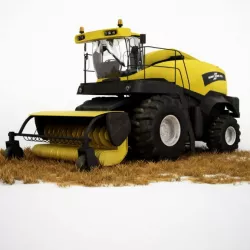 Tractor Harvester 3D model