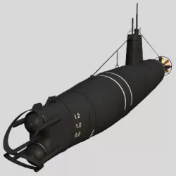 Type A Japanese Submarine 3D model