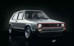 VW GOLF GTi MK1 Mid poly Low-poly  3D model