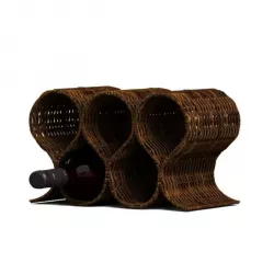 Wicker Wine Rack 3D model