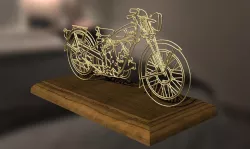 Wire model motocycle