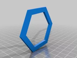 1" Hexagon "Hexie" Template for Fussy Cutting