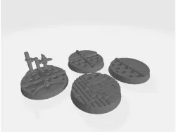 25mm Bases v2: Space Ship/industrial