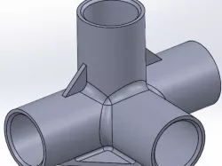 4-way pipe bracket for sonmics portable closet