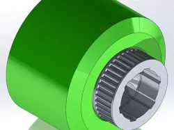 ABEC 11 107mm Electric Flywheels Longboard Wheels 38 Tooth Lock Nut Pulley for 9mm, 12mm, 15mm Belt