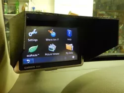 Customizable GPS Sun Shade Visor