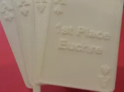 Euchre Card Trophy