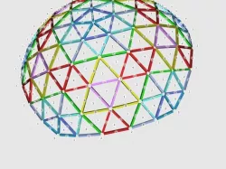 Geodesic Dome 5V Connector for 1" PVC pipe