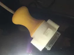 iPad cable strain relief