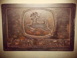 John Deere Logo Plaque Wall Hanger