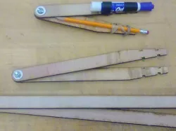 large lasercut compasses for drawing circles