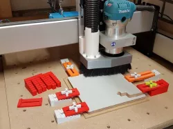 Low profile step block clamps for CNC