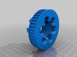 MBS All-Terrain Longboard Wheels 44 Tooth Lock Nut Pulley for 9mm, 12mm, 15mm Belt