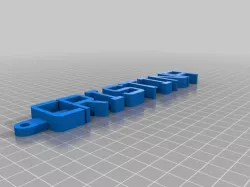My Customized Message Keychain