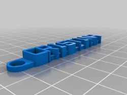 My Customized Message Keychain