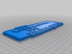 My Customized Multiline Tag or Keychain