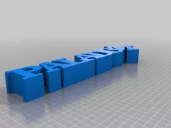 My Customized Variable WORD Sculpture