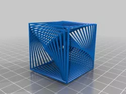 nested cubes scad