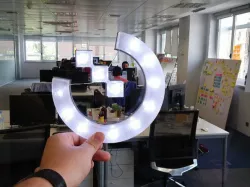 Open Labs logo lamp