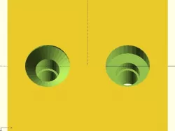 OpenSCAD Screw Holes