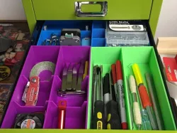 Organizer trays for Bisley cabinet