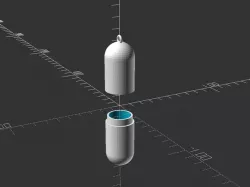 Parametric Capsule Keychain