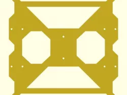 Prusa3 y-frame (SCAD and DXF)