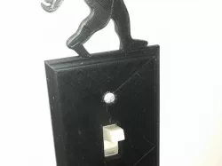 Sasquatch toggle light switch cover