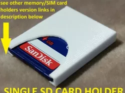 Single SD Memory card holder