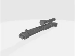 Steampunk Weapons: Double Musket (28mm Scale gun)