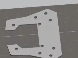 Stencil To cut the top plate for the low profile ZMR spacer. This is only what you need to get the lines for your cut.