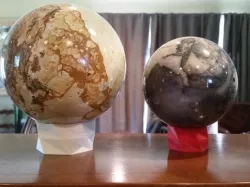 Stone Egg or Sphere Display Stand