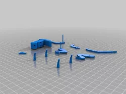 Xenomorph flat figure parts