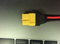 XT60 hot glue strain relief